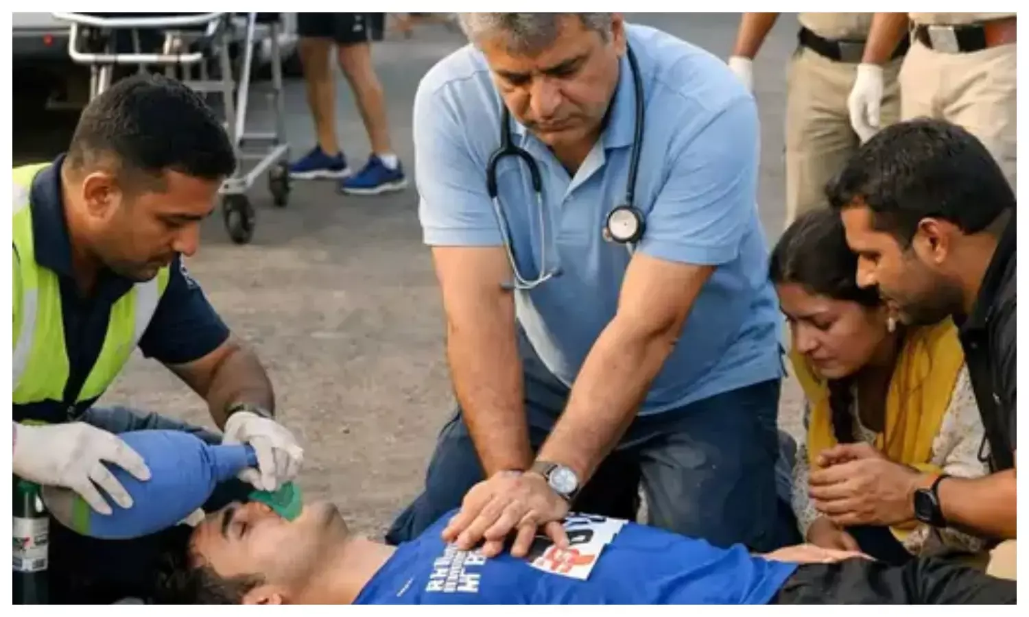 फिनिश लाइन से 100 मीटर पहले बिगड़ी तबीयत, युवक की मौत फिनिश लाइन से 100 मीटर पहले बिगड़ी तबीयत, युवक की मौत