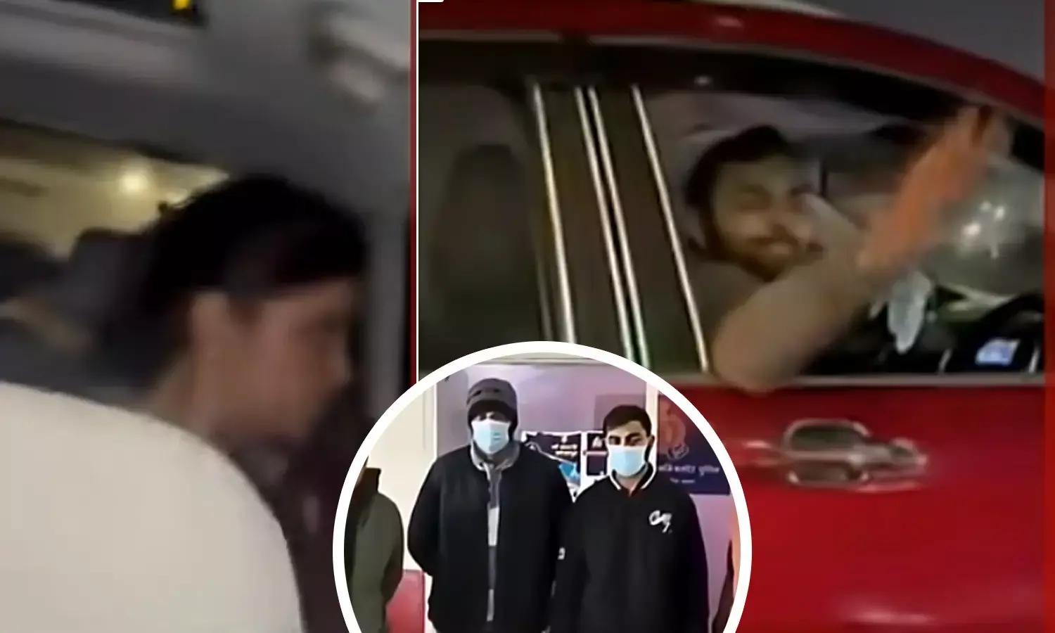 Both accused men who made obscene gestures at women from a moving car in Noida have been arrested