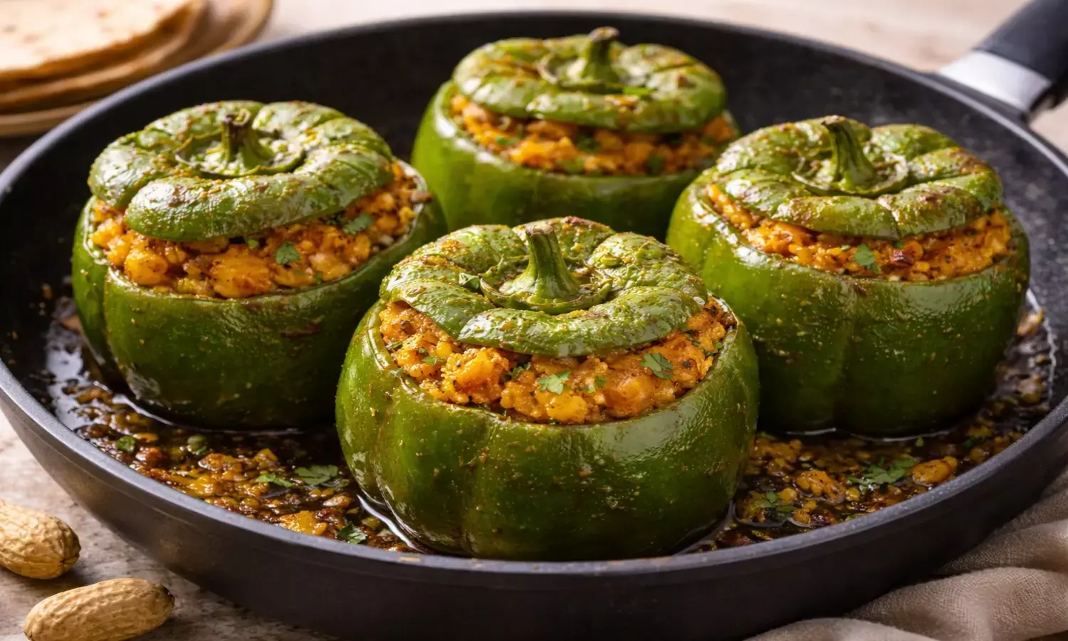 bharwan shimla mirch sabji recipe bharwan shimla mirch sabji recipe