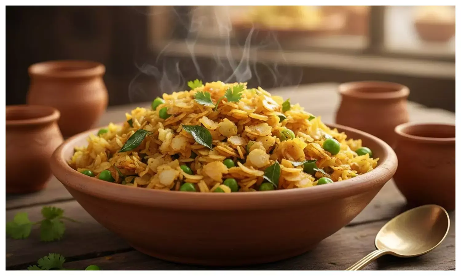 how to make banarasi chura matar recipe