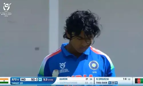 Vaibhav Suryavanshi scores rapid half-century