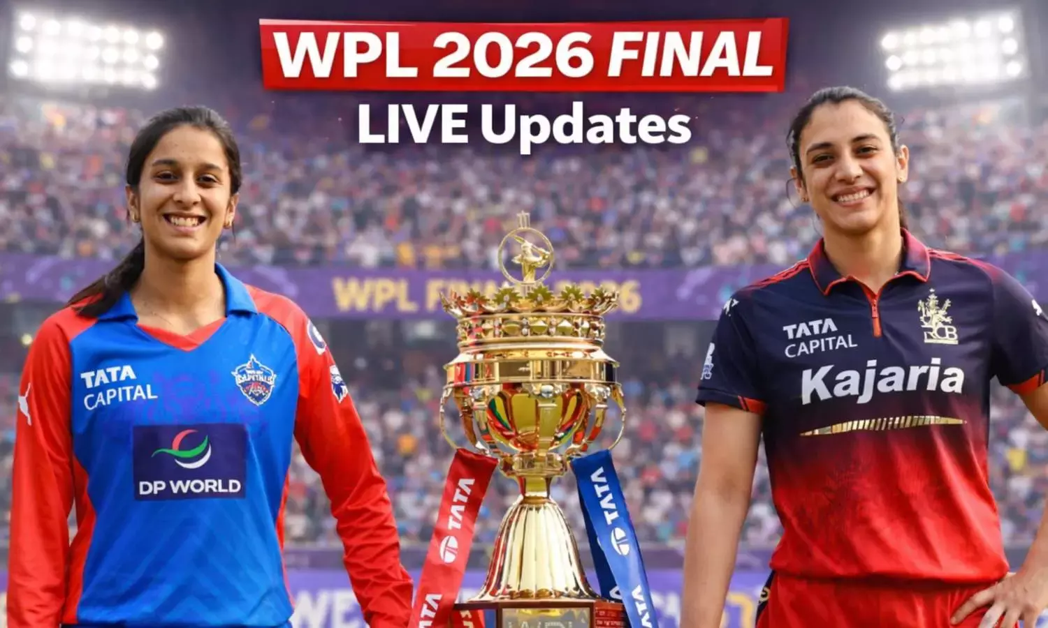 RCBW vs DCW LIVE WPL 2026 Final