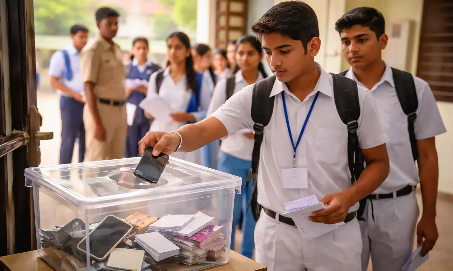 Students will be able to deposit mobile phones and notes in honesty boxes at MP Board exam centers.