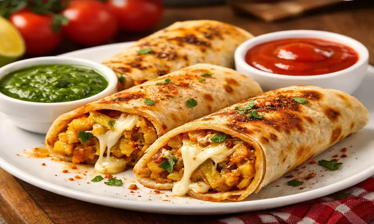 Potato cheese frankie Recipe in hindi