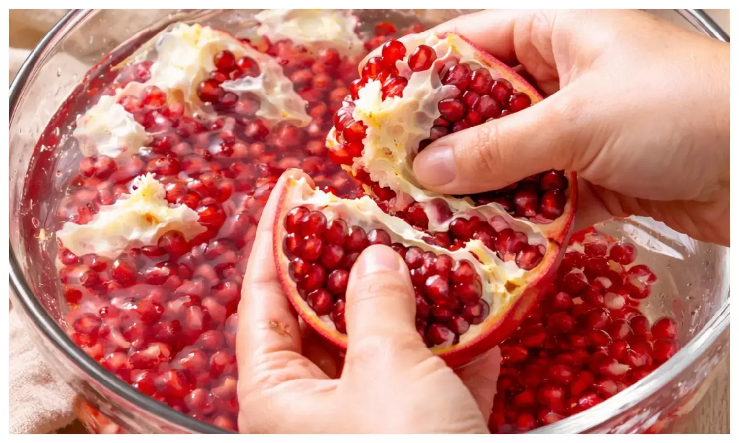 Best trick to peel pomegranate fast