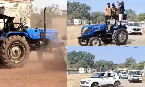 छत्तीसगढ़ में ट्रेंड बनी फेयरवेल की आड़ में रंगबाजी : सूरजपुर और बिलासपुर से भी आए ट्रैक्टर-कार के साथ स्टंट के वीडियोज